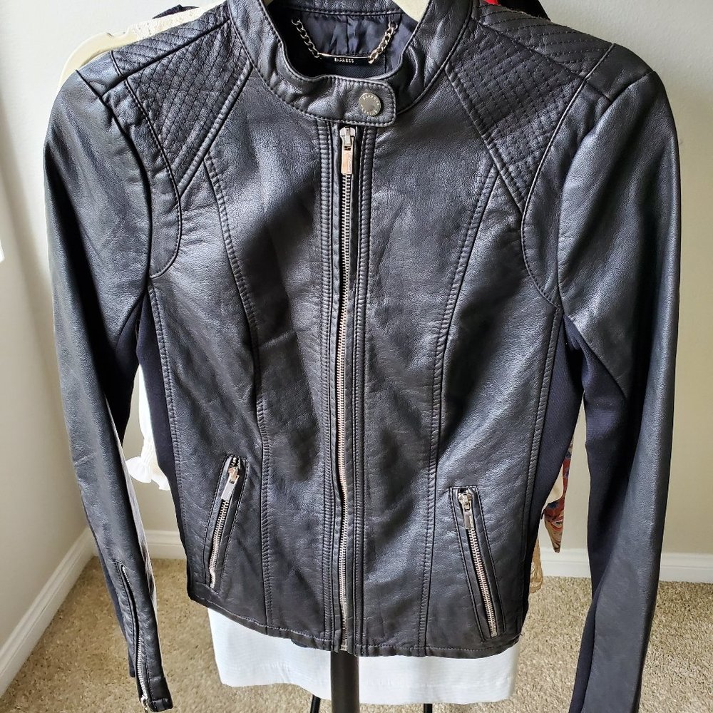 Express Leather Jacket XS